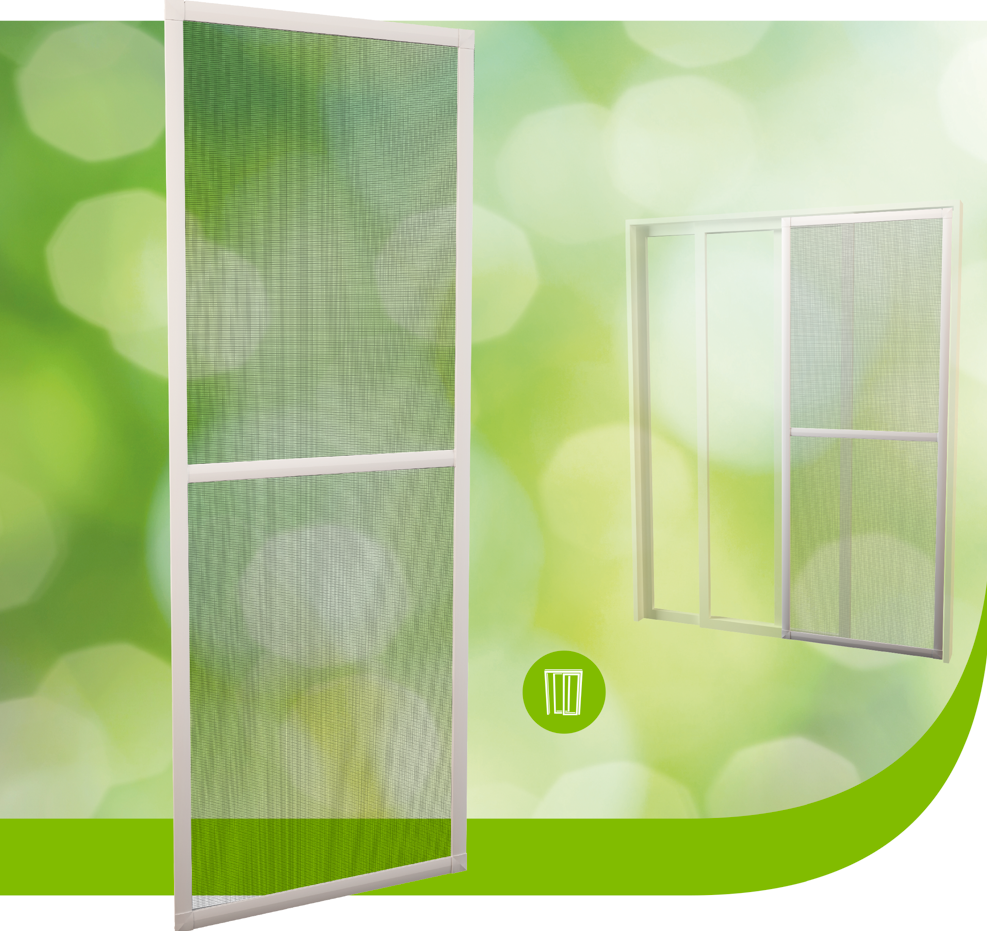 Vídeo o imagen práctica mosquitera corredera puerta