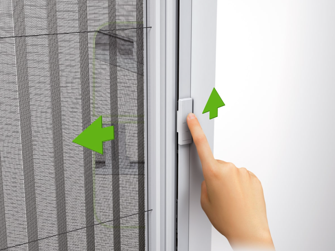 Sistema mosquitera plisada automática